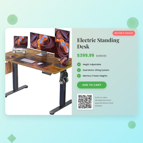 Product card for Electric Standing Desk